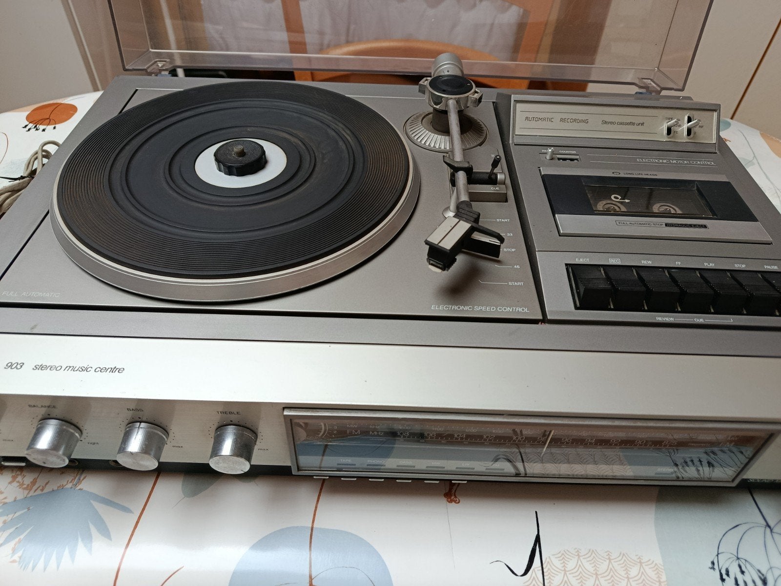Philips 903 Stereo Music Centre vintage, Enlèvement, Utilisé, Tourne-disque, Philips