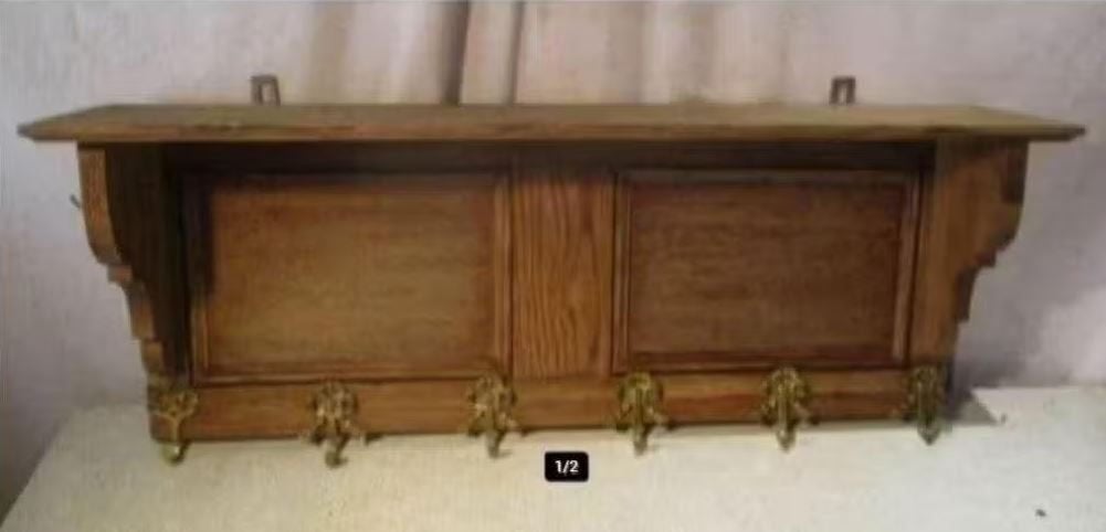 Mooie Grote Houten Wandkapstok - 77x30x16, Huis en Inrichting, Woonaccessoires | Kapstokken, Ophalen of Verzenden, Zo goed als nieuw