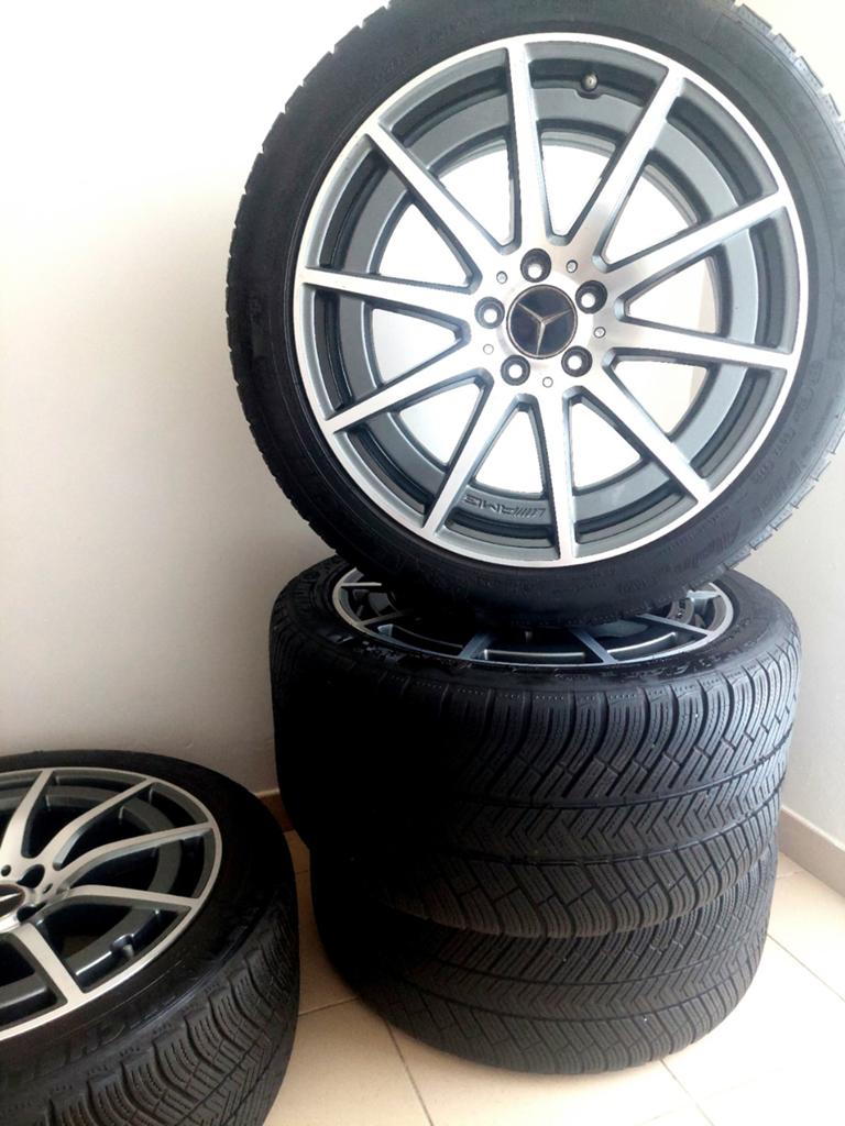 Originele Mercedes E AMG E63/E63S 19" velgen, Michelin-bande, Ophalen