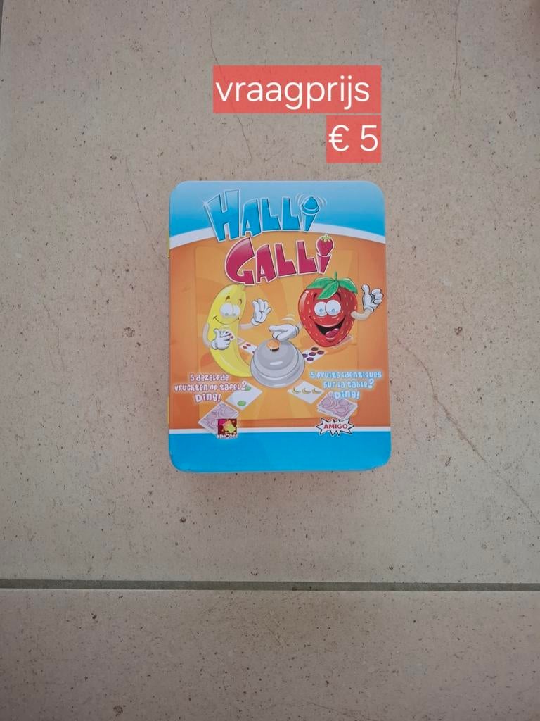 Halli galli, Trois ou quatre joueurs, Enlèvement ou Envoi, Comme neuf, Amigo
