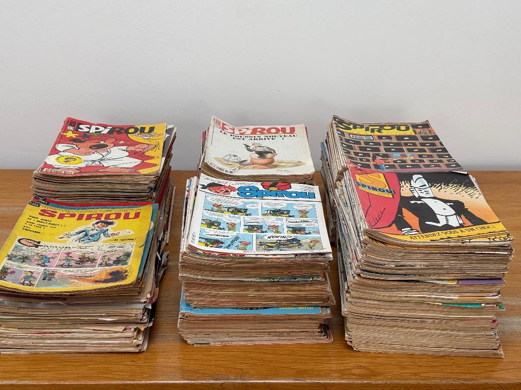 Magazines SPIROU Lot de 373 - voir liste avec état, Enlèvement, Journal ou Magazine