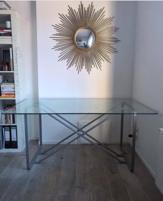 Bureau, Industriel, Enlèvement, Comme neuf, Verre