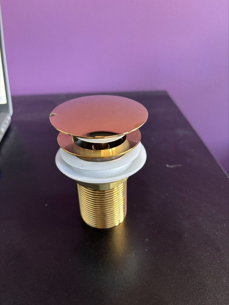 nieuwe afvoerplug Goud - clickwaste, Doe-het-zelf en Bouw, Sanitair, Ophalen of Verzenden, Nieuw, Koper, Bad