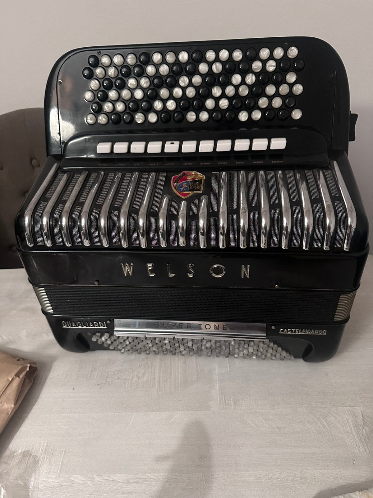 Accordeon Welson cassotto, Muziek en Instrumenten, Accordeons, Ophalen, Zo goed als nieuw