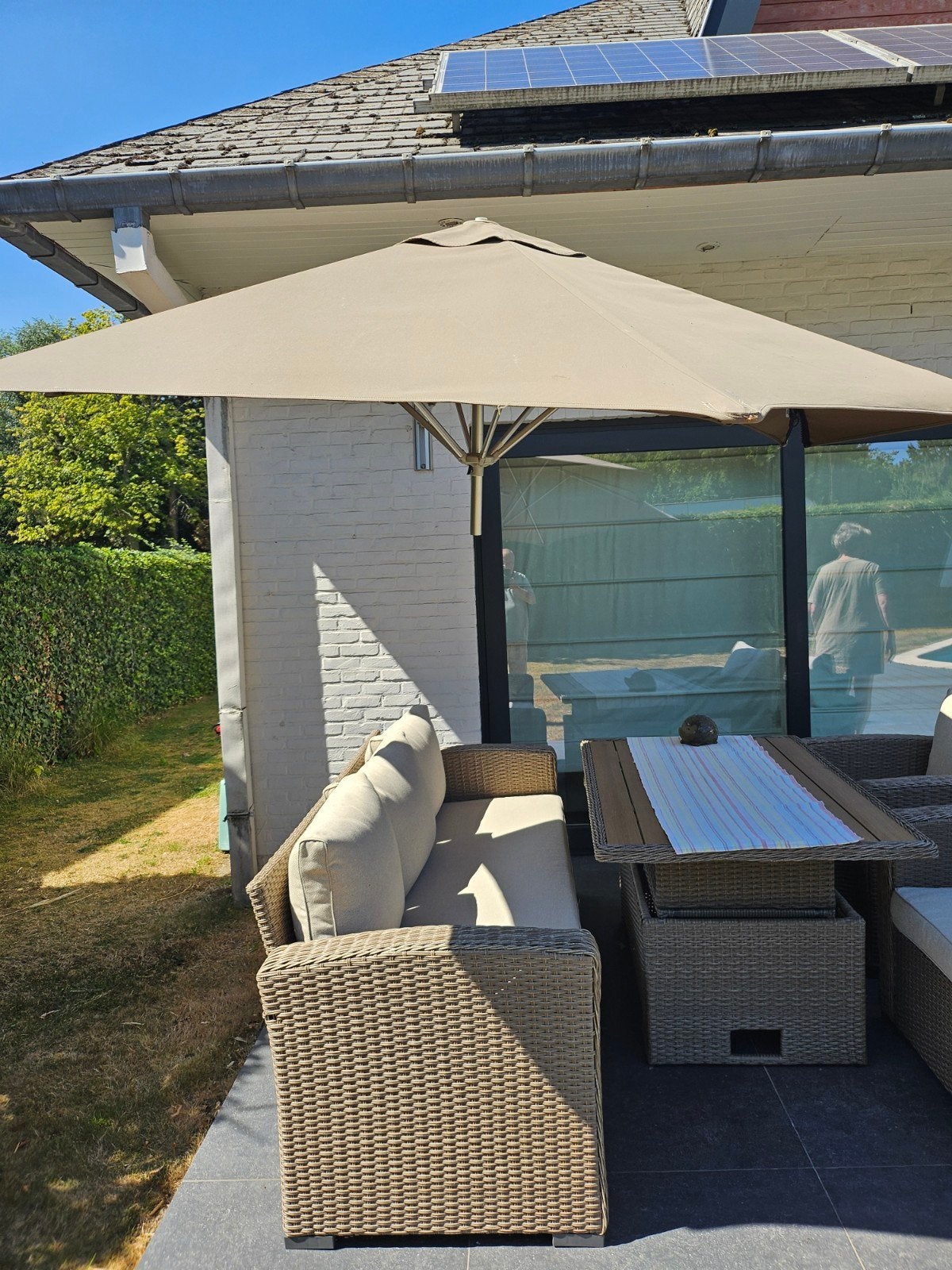 parasol PARAFLEX met muur bevestiging, Tuin en Terras, Ophalen