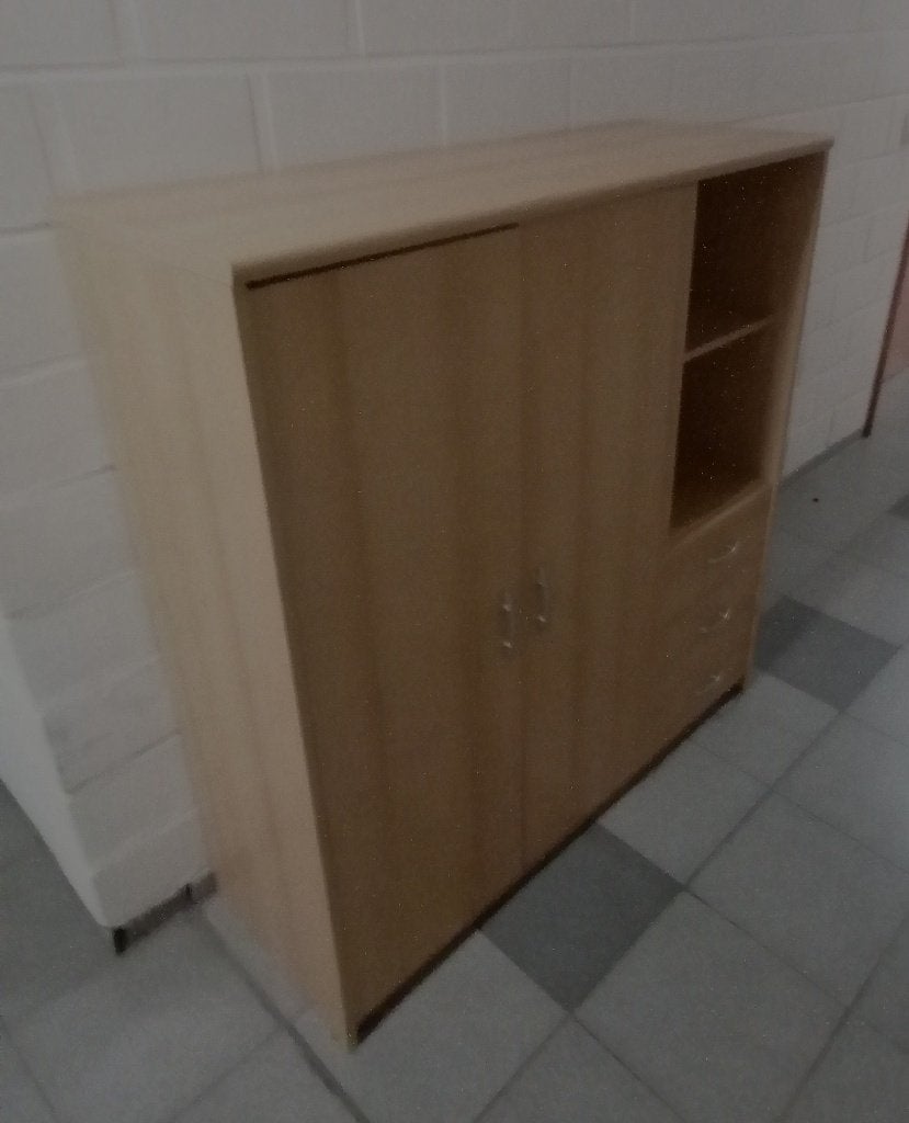 Kast met 2 deuren - 3 schuiven, Huis en Inrichting, Ophalen, Gebruikt