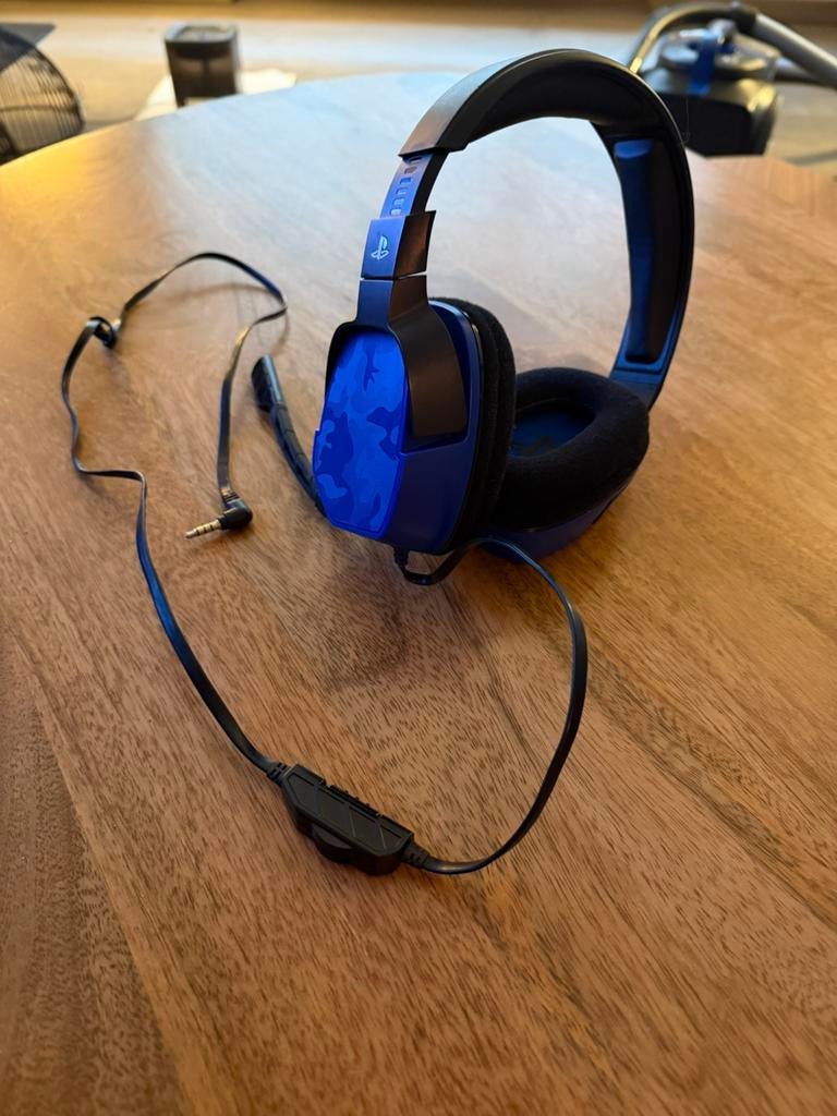 PlayStation Gaming Headset, Computers en Software, Headsets, Zo goed als nieuw, Over-ear, Bedraad, Gaming headset, Inklapbare microfoon
