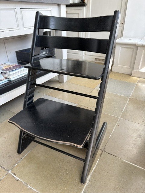 Stokke Tripp trapp zwart, Ophalen, Gebruikt