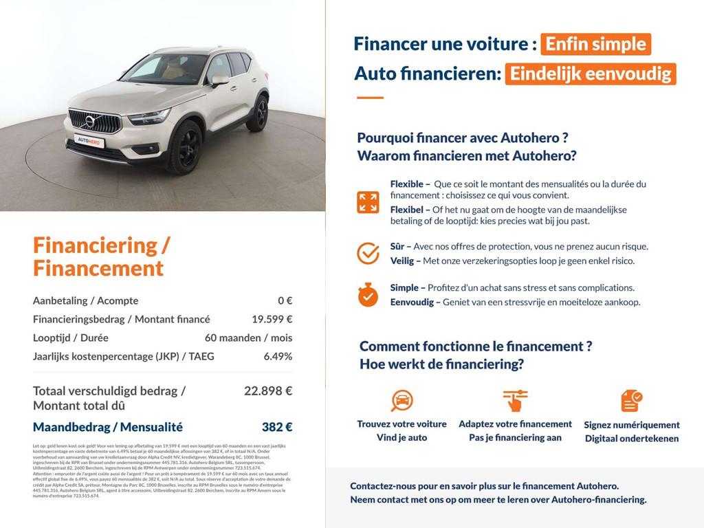 Volvo XC40 2.0 D3 Inscription 2WD (bj 2018, automaat), Auto's, Gebruikt, Overige kleuren, 1969 cc, 1681 kg