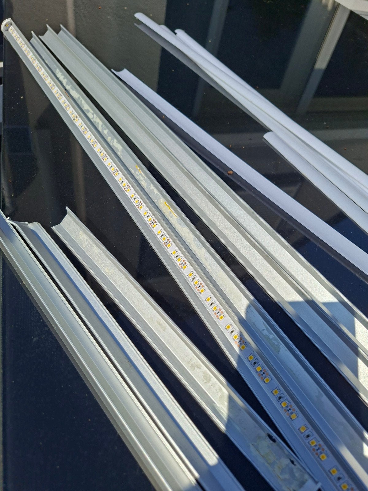 Led strip profiel 4x1m 45 graden, Bricolage & Construction, Volets, Enlèvement