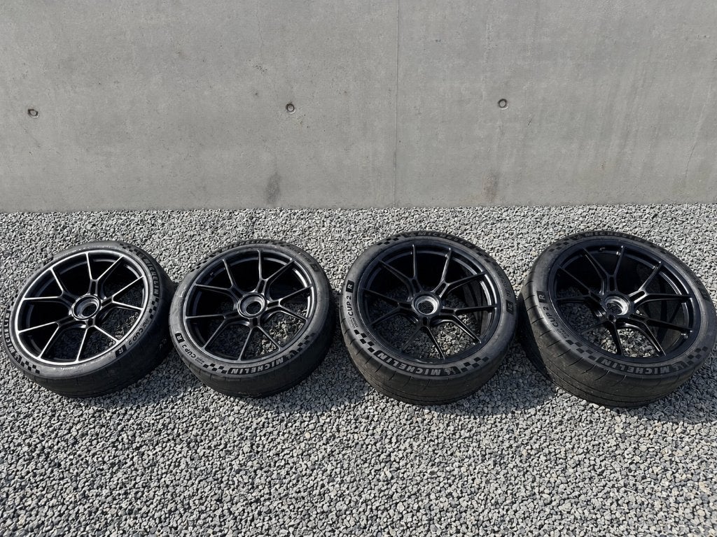 Porsche 992 GT3 OEM 20/21" velgen + Michelin Cup 2 R, Auto-onderdelen, Banden en Velgen, Ophalen, Banden en Velgen, Nieuw, 21 inch