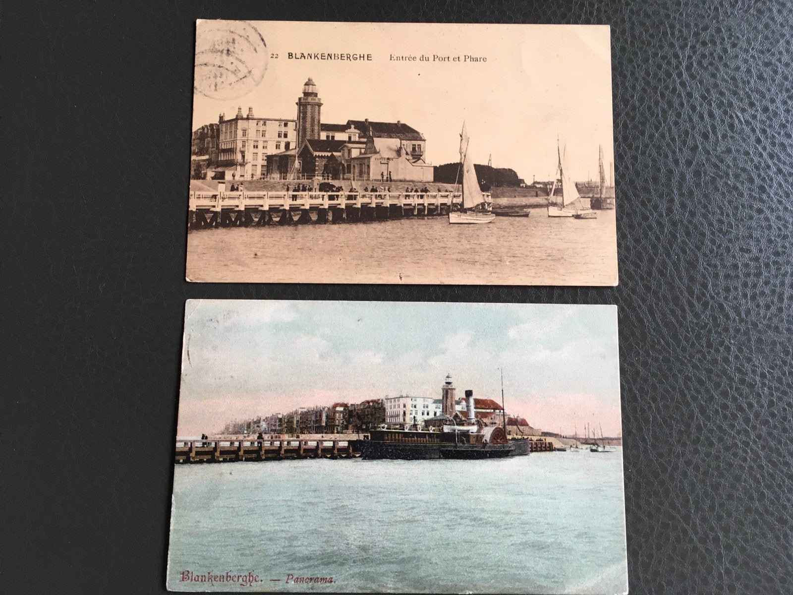 Cartes postales anciennes Blankenberghe Panorama, Envoi, Affranchie