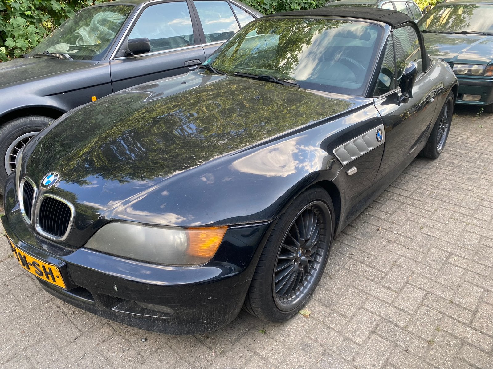 Bmw Z3 1.9 zwart met zwart leder velgen opknapper, Autos, Cuir, Achat, Entreprise, Cabriolet
