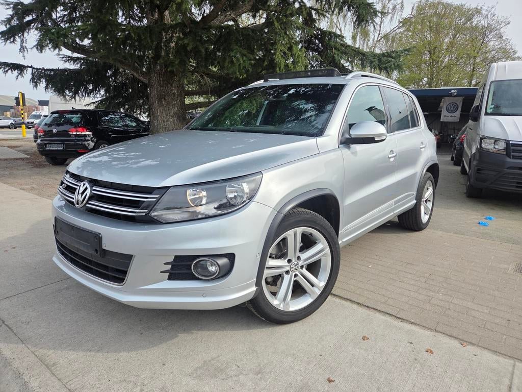 Volkswagen Tiguan R-line 1.4TSI 150PK AUTOMAAT Pano leder, Autos, Argent ou Gris, Achat, Entreprise, Entretenue par le concessionnaire