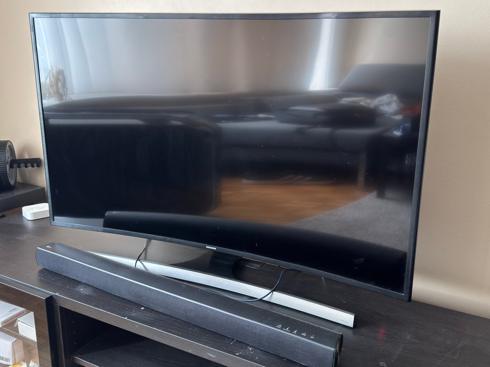 Téléviseur 4K incurvé Samsung de 48 pouces, LED, Enlèvement, Utilisé, 4k (UHD)