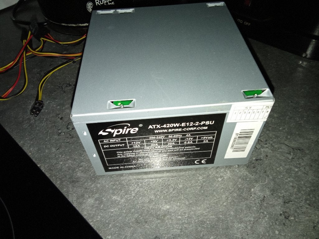 SPIRE ATX-420W-E12-2-PSU, Computers en Software, Interne voedingen, Ophalen, Gebruikt