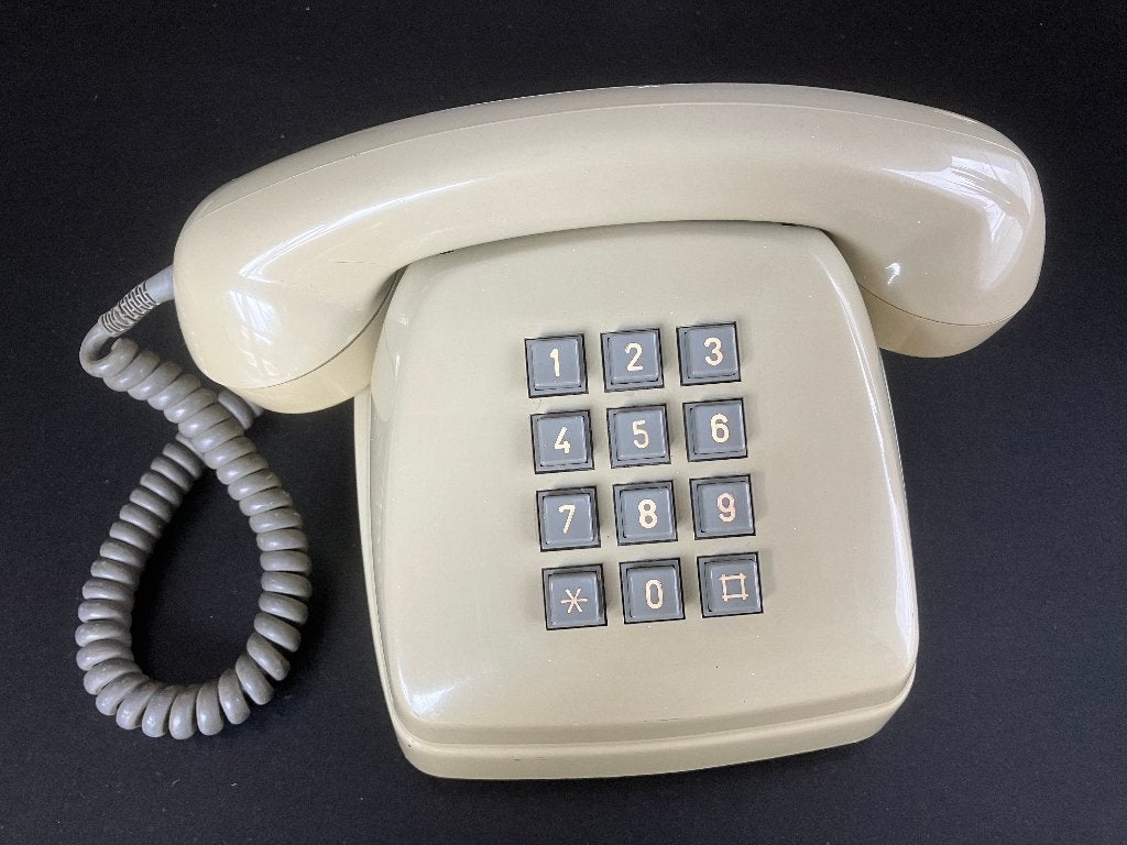 Vintage druktoesttelefoon, Télécoms, Téléphones fixes | Filaires, Enlèvement ou Envoi, Utilisé