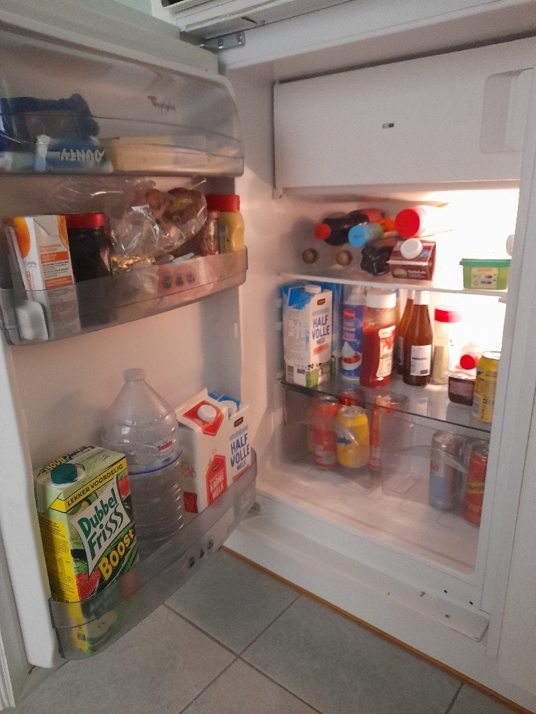 Inbouw frigo met vriesvak, Ophalen
