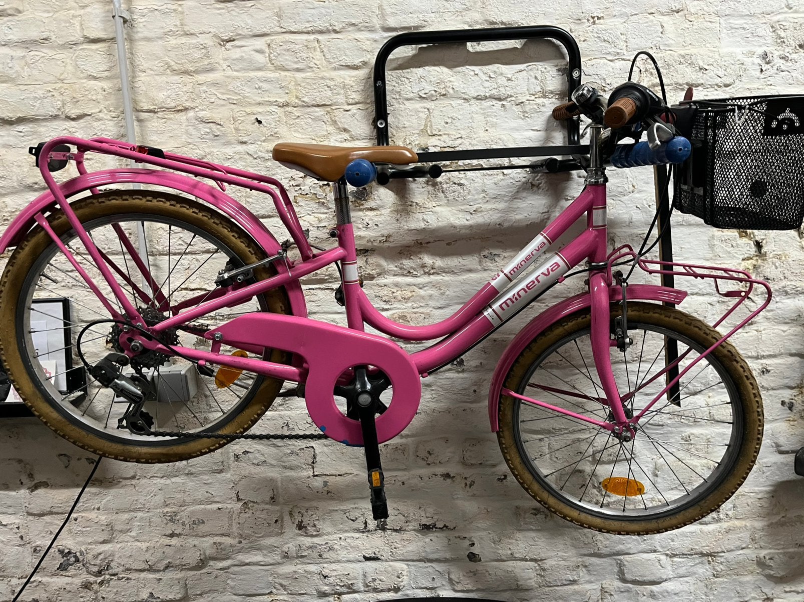 Meisjes fiets 20inch, Vitesses, Frein sur jante, Utilisé, 20 pouces