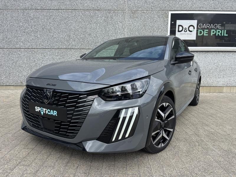 Peugeot 208 GT HYBRID, Autos, Argent ou Gris, Achat, Euro 6, Noir