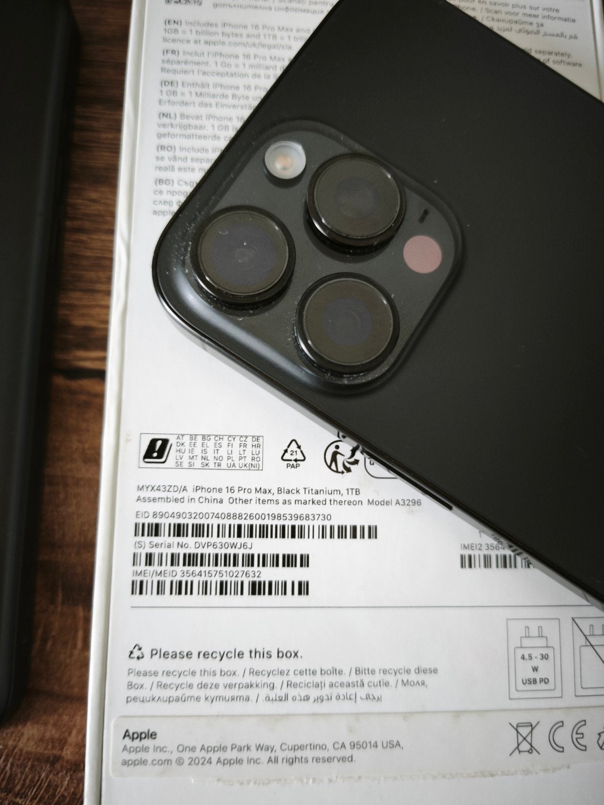 iPhone 16promax 1TB als nieuw ruilen fold8, Telecommunicatie, Ophalen of Verzenden, IPhone 16