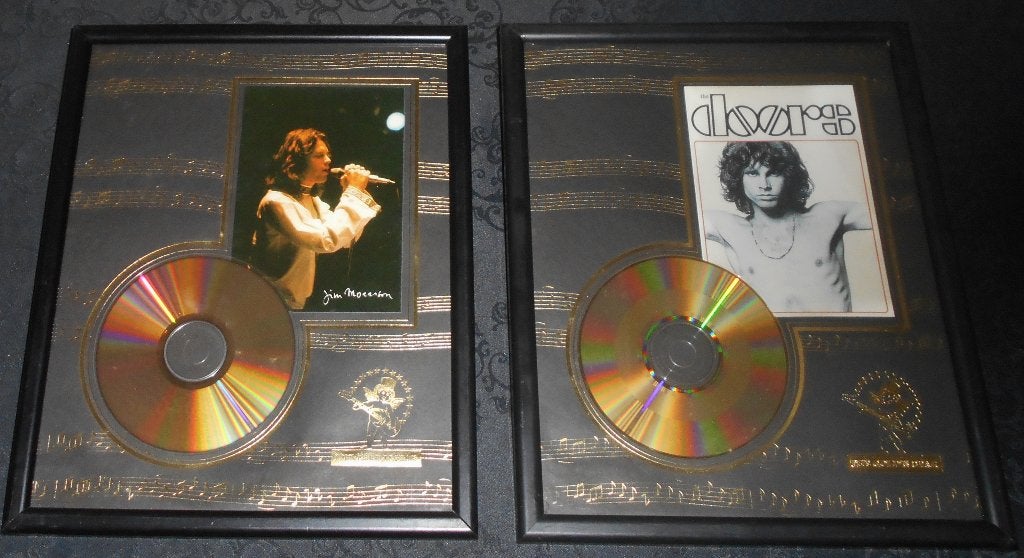 2 Disques d'or ; les DOORS et JIM MORRISON., Enlèvement ou Envoi, Comme neuf, Rock classique, Autres types