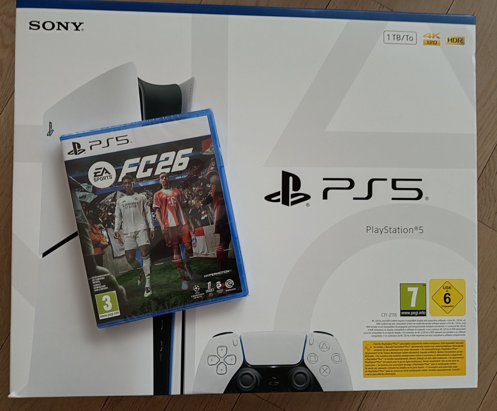 NEUVE PS5 PlayStation 5 slim disc 1tb + FC26, Consoles de jeu & Jeux vidéo, Consoles de jeu | Sony PlayStation 5, Enlèvement, Playstation 5