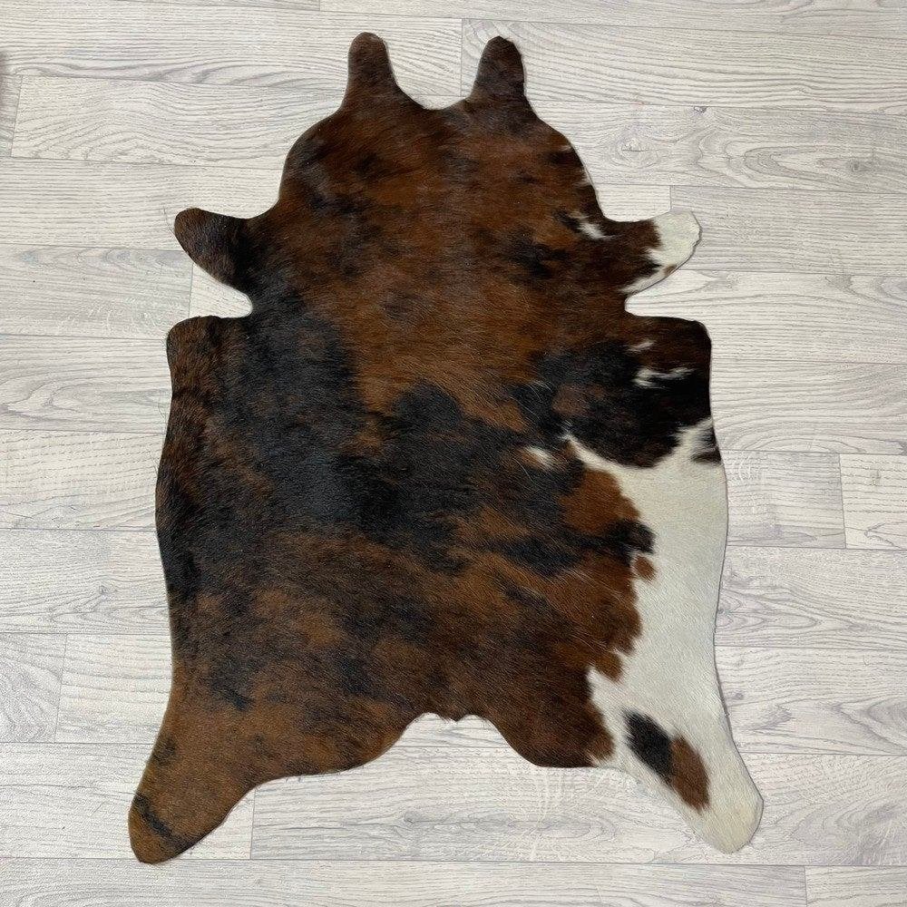 Mini koeienhuid bruin wit zwart 90x60cm #397 | Lederstore, Meerkleurig, Wandkleed, Nieuw, Ophalen of Verzenden