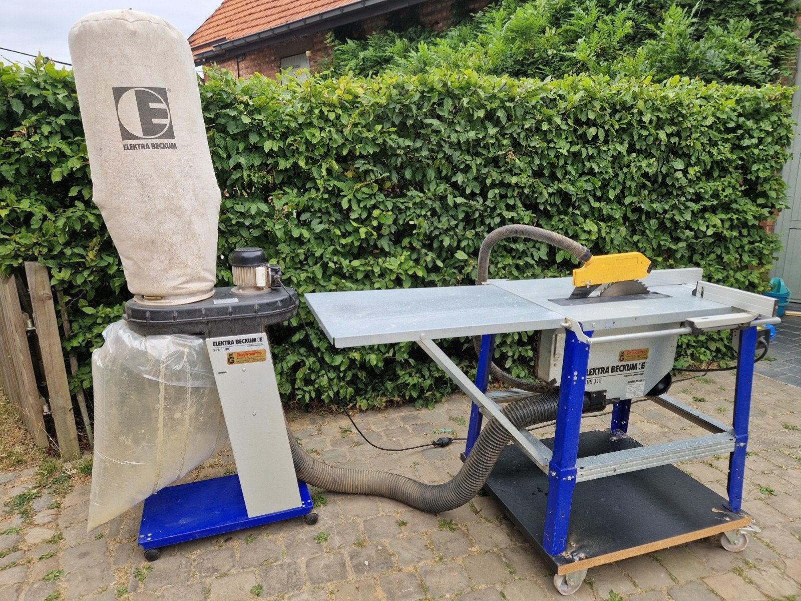 scie circulaire avec aspirateur Elektra Beckum (Metabo), Bricolage & Construction, Enlèvement