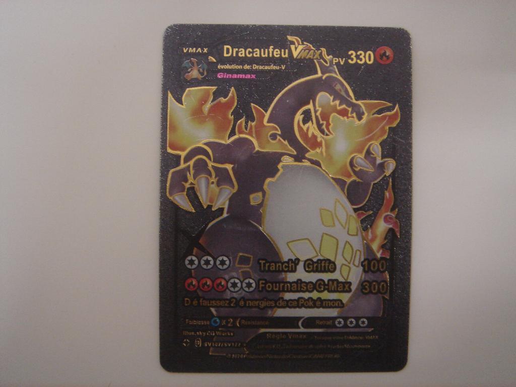 Carte Pokémon Dracaufeu VMax, Enlèvement ou Envoi, Utilisé