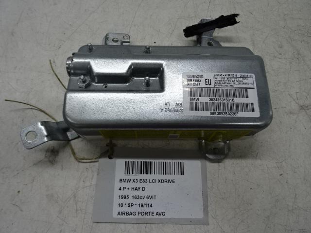 AIRBAG PORTE AVANT GAUCHE BMW X3 (E83) (30342631501Q), Autos : Pièces & Accessoires, Utilisé, BMW