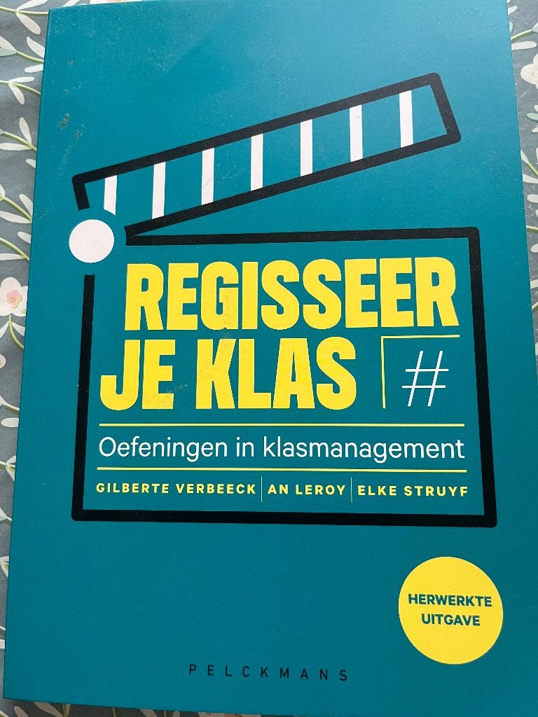 Regisseer je klas - oefeningen in klasmanagement, Boeken, Schoolboeken, Ophalen, Overige vakken, Zo goed als nieuw, Pelckmans