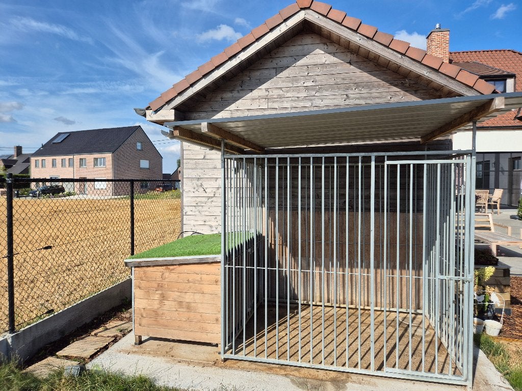 Hondenren + groot hok, Dieren en Toebehoren, Honden-accessoires, Overige merken, Ophalen, Gebruikt, Hondenren