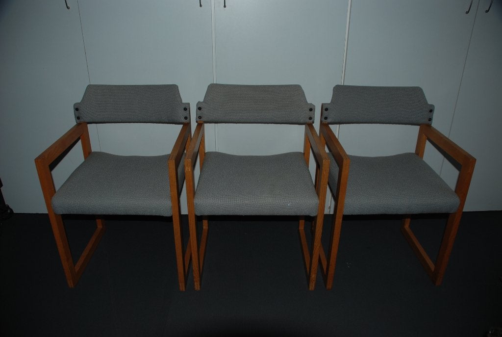 3 stoelen strak design, Huis en Inrichting, Ophalen, Hout