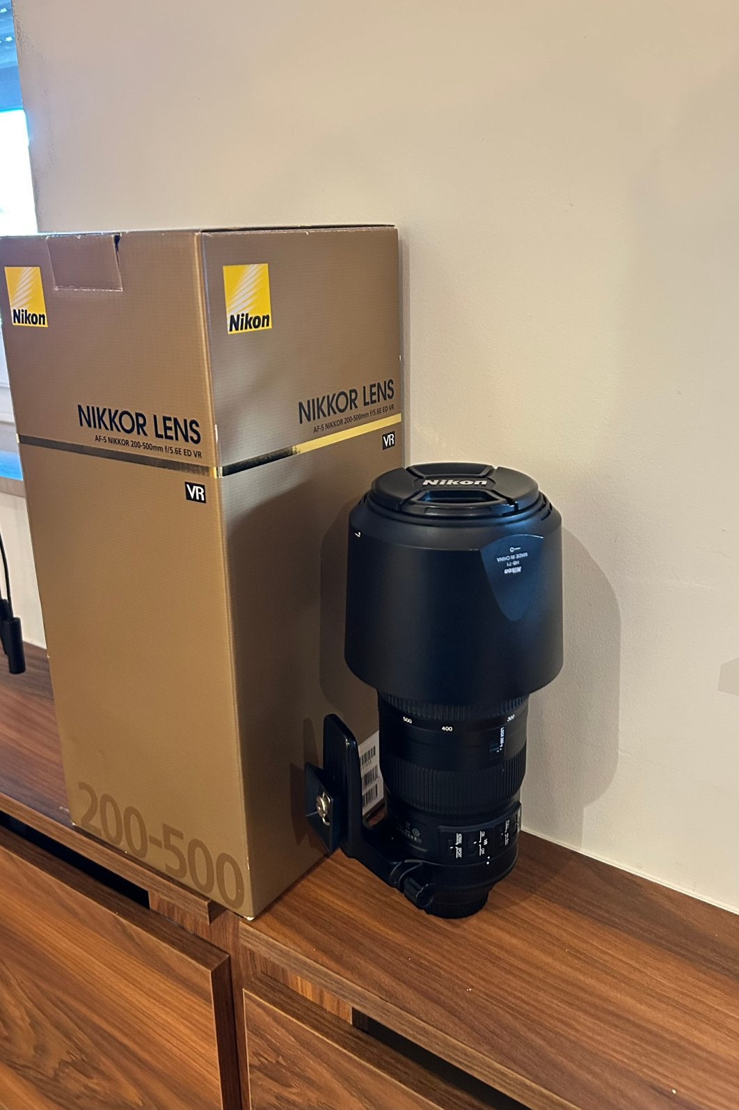 Nikon AF-S NIKKOR 200-500mm f/5.6E ED VR, TV, Hi-fi & Vidéo, Photo | Lentilles & Objectifs, Enlèvement ou Envoi, Comme neuf, Téléobjectif
