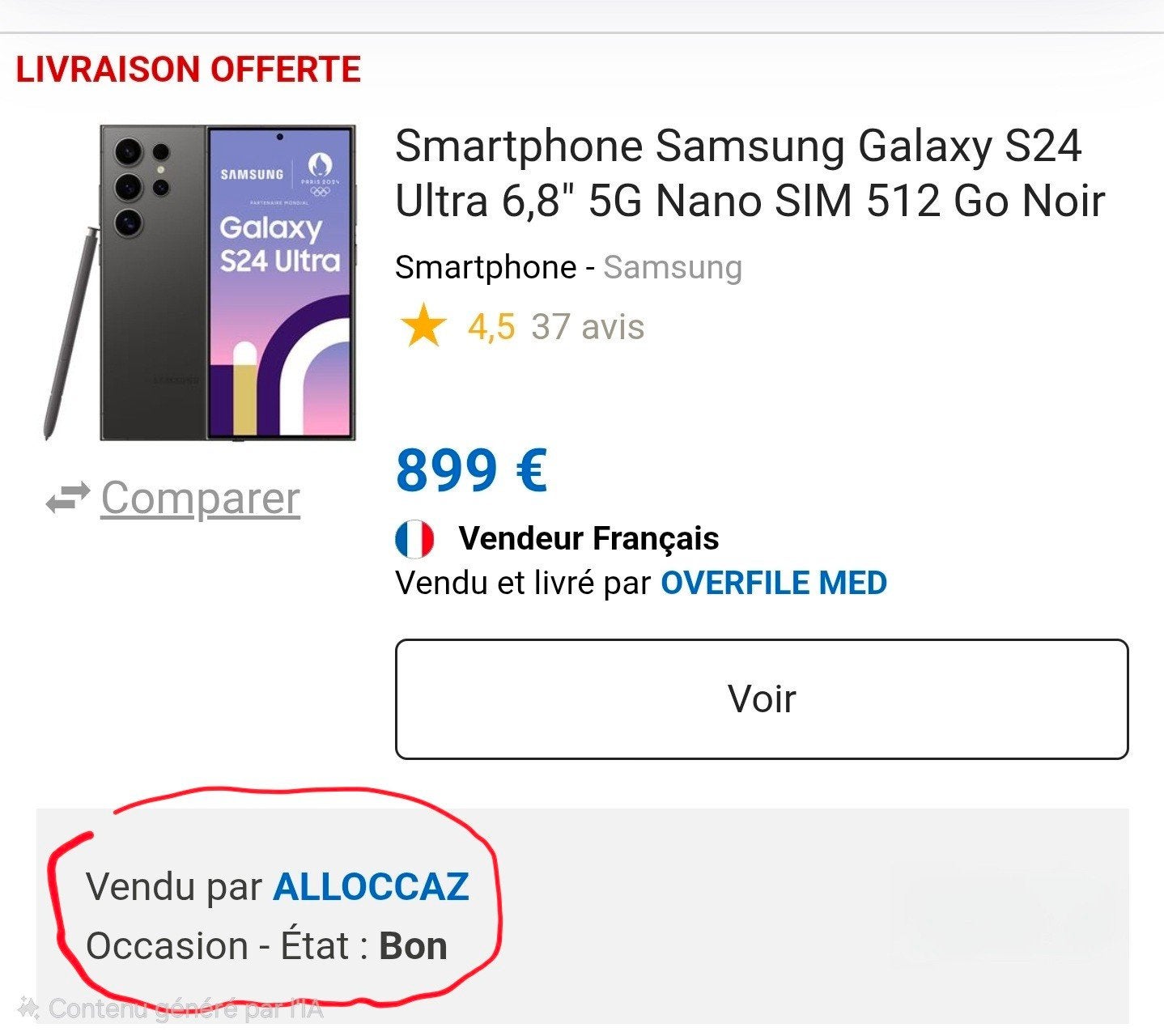 samsung s24 ultra état neuf., Enlèvement, Comme neuf