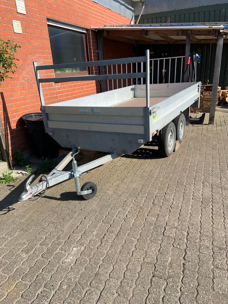 Dubbelas aanhangwagen, Auto diversen, Aanhangers en Bagagewagens, Ophalen, Zo goed als nieuw