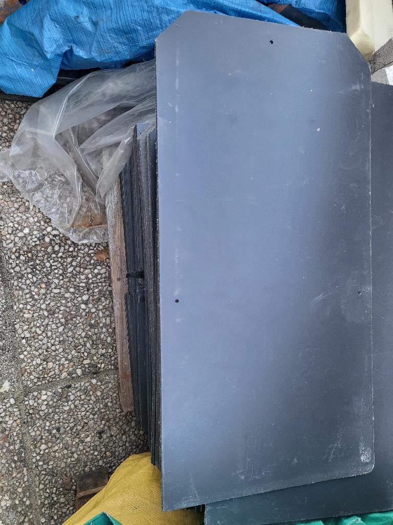 Leien antraciet 60x30 met gaatjes, Ophalen