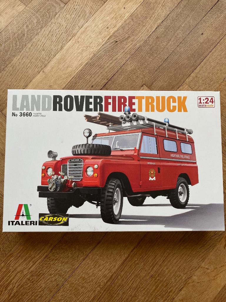 CAMION DE POMPIERS - LAND ROVER FIRE TRUCK - 1:24, Neuf, Camion, Italeri, Plus grand que 1:32