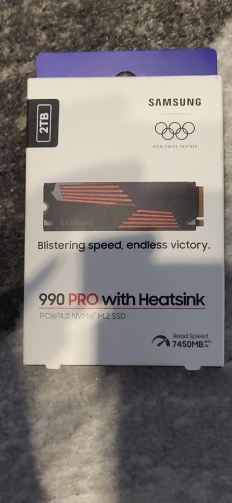 Samsung 990 pro with heatsink 2TB, Enlèvement