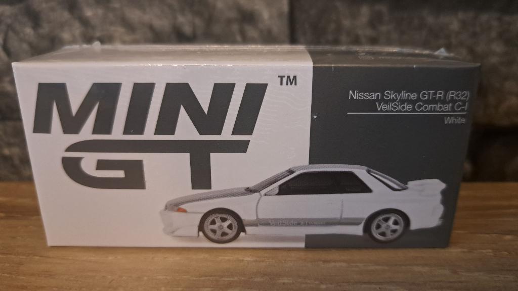 Nissan skyline GTR R32 veilside mini gt, Auto, Nieuw, Ophalen of Verzenden, Mini gt