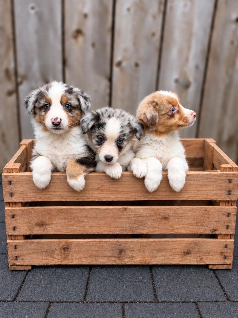 Jolis chiots bergers australiens, Animaux & Accessoires, Maladie de Carré (chiens), Plusieurs, Belgique, Berger