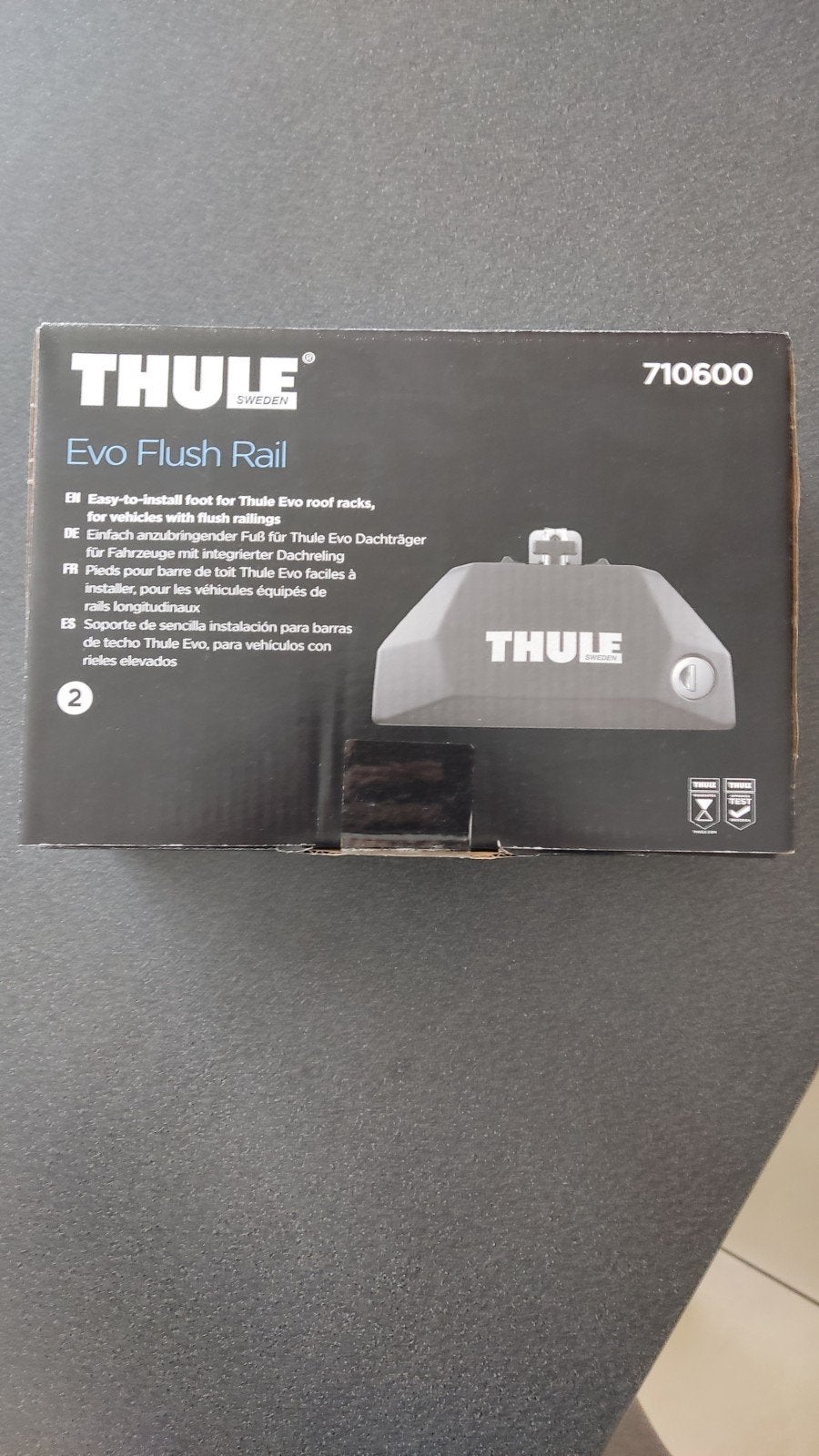 Thule Evo Flush Rail 710600, Ophalen