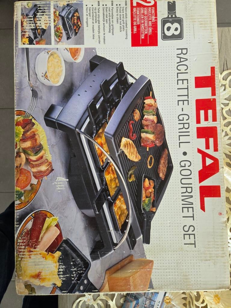 Tefal Gourmet, appareil à raclette, grill, Electroménager, Enlèvement ou Envoi