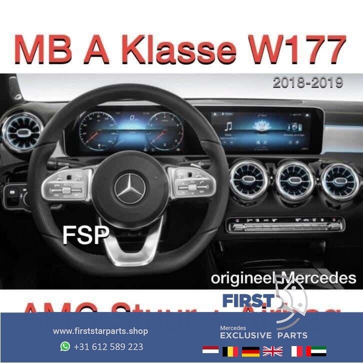 Stuur + airbag Mercedes 2019 A C CLS E G S Klasse W177 W205, Gebruikt, -, Ophalen of Verzenden, -