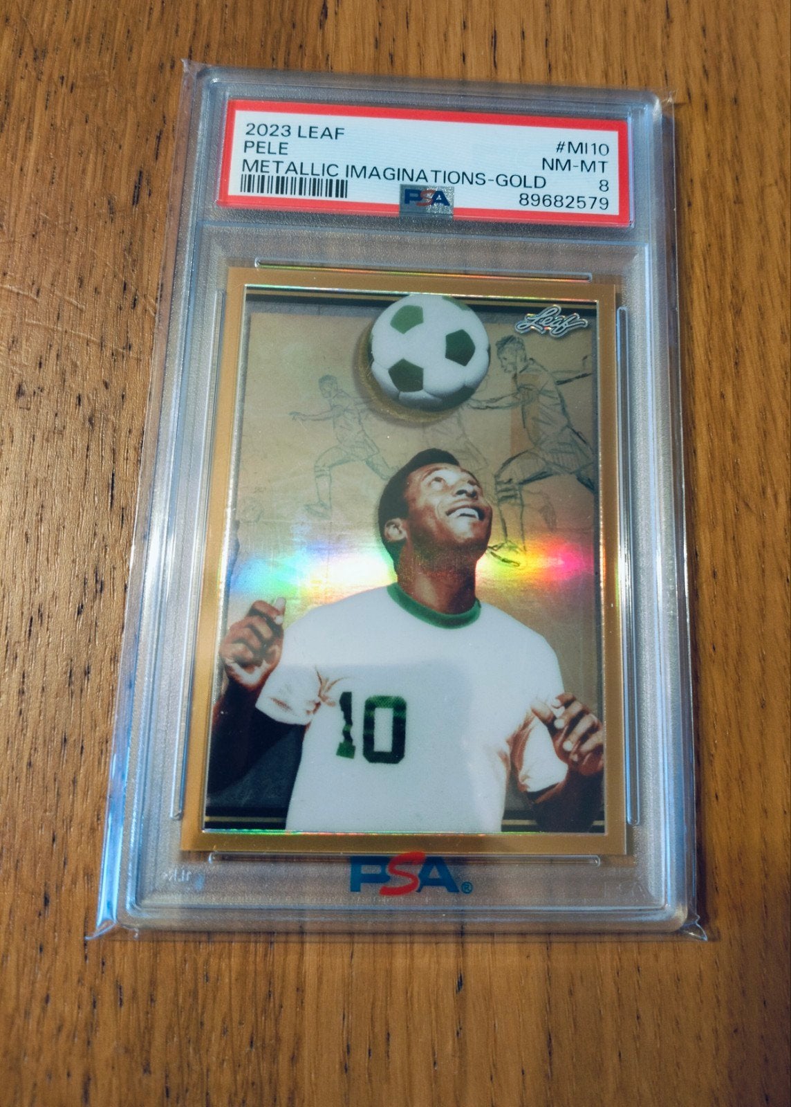 leaf Pelé metallic imaginations Gold graded genummerd, Verzamelen, Sportartikelen en Voetbal, Ophalen of Verzenden