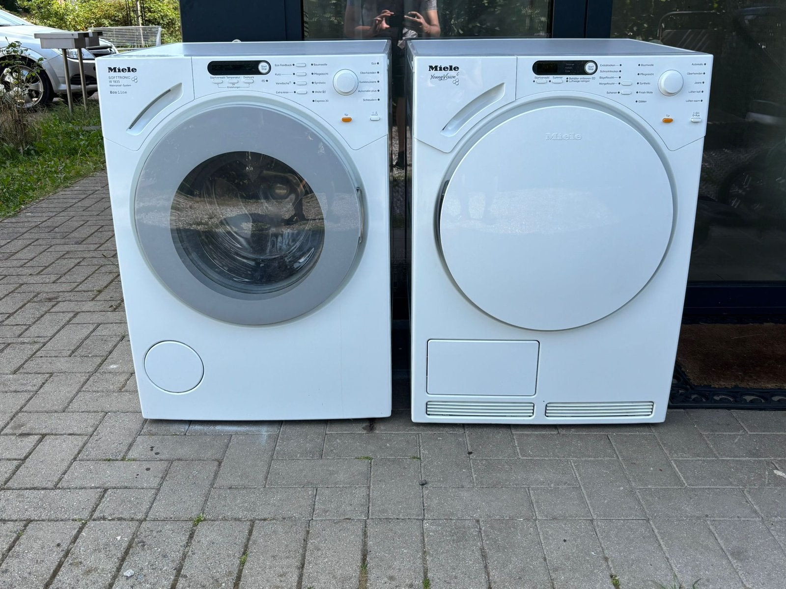 Miele wasmachine en droogkast 8Kg A+++, Elektronische apparatuur, Ophalen, Anti-kreukfase, 8 tot 10 kg, Zo goed als nieuw