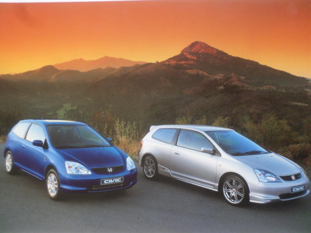 Honda Civic 3 deurs en Type-R & Anniversary 2003 Brochure, Ophalen of Verzenden, Honda
