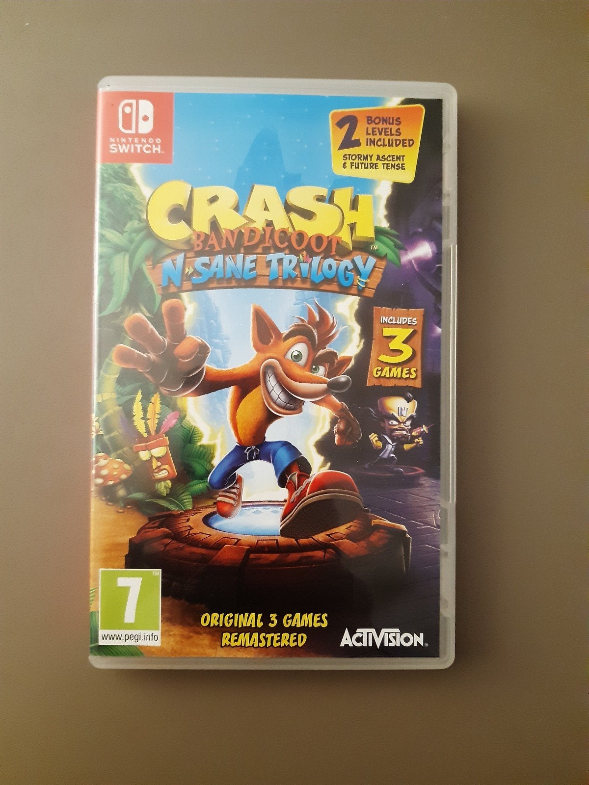 Crash Bandicoot N. Sane Trilogy, Nintendo Switch, Consoles de jeu & Jeux vidéo, Enlèvement ou Envoi, Plateforme, À partir de 12 ans