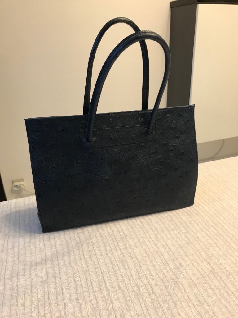 lederen hantas nieuw, Ophalen, Nieuw, Blauw, Handtas